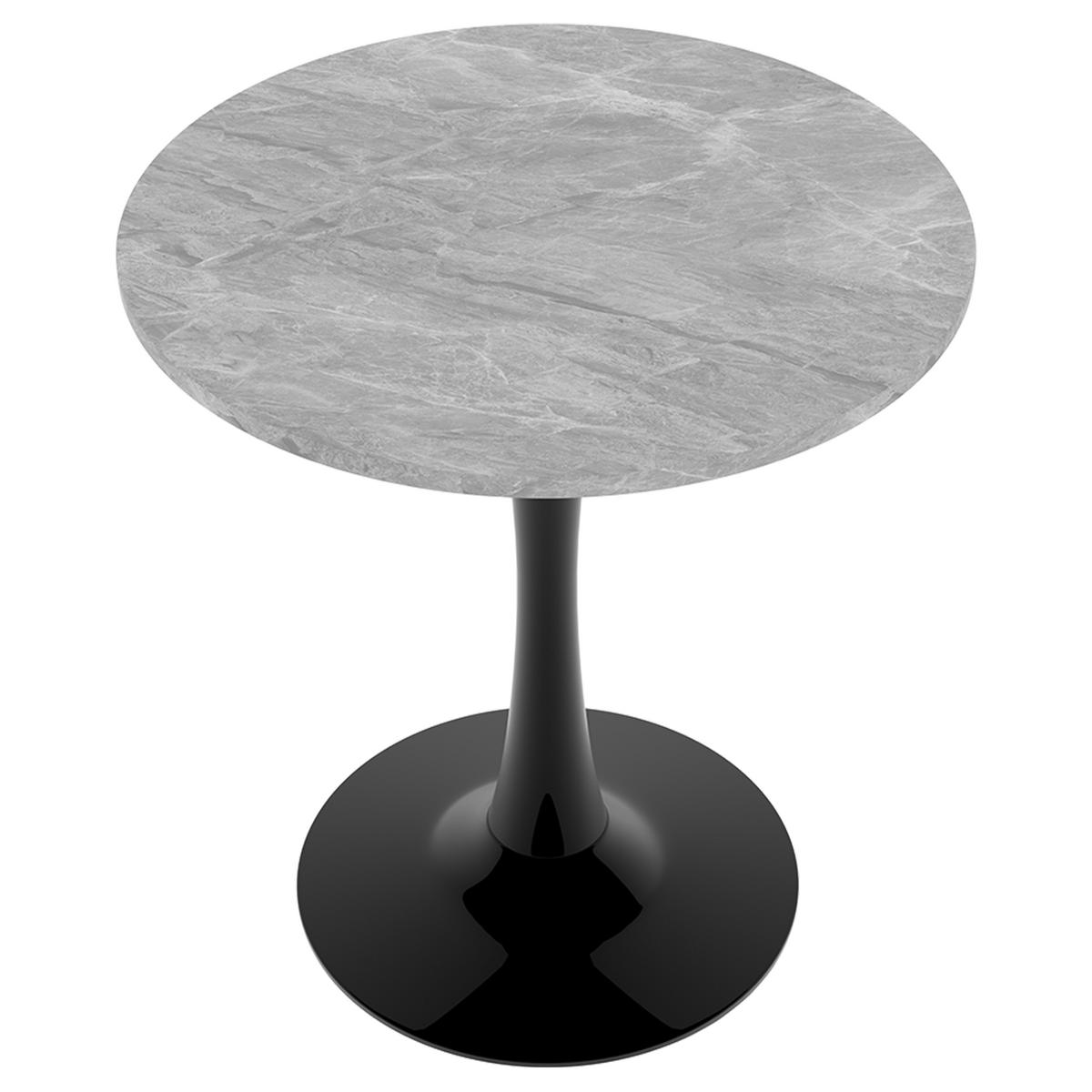ESSTISCH Schwarz-Grau 70/70/72 cm - Schwarz, Holz (70/70/72cm) - PANGIVO