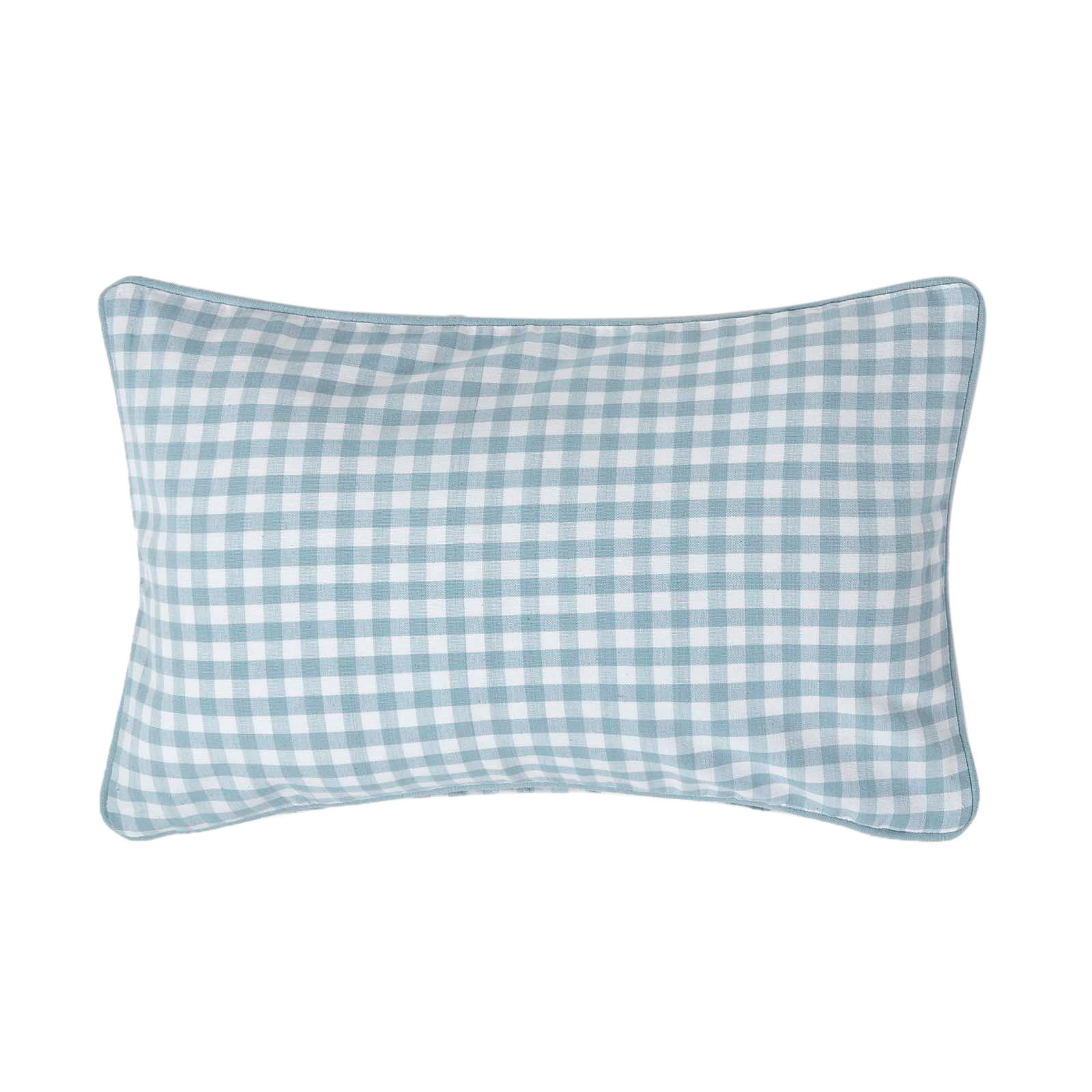 KISSENHÜLLE Vichy-Karo 30/50 cm, 100% Baumwolle - Blau, Textil (30/50cm) - Homescapes
