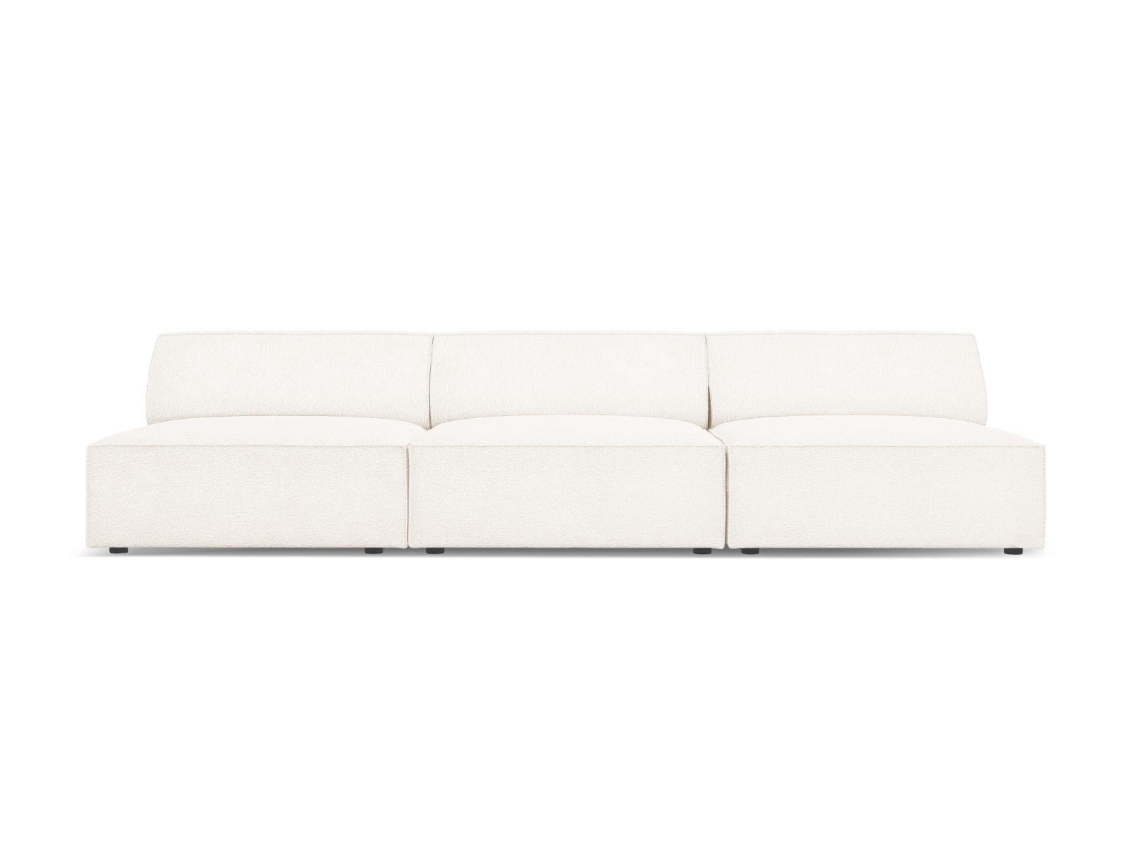 SOFA Jodie aus Boucle beige 3 Sitzplätze - Beige, Textil (102/70/240cm) - Micadoni