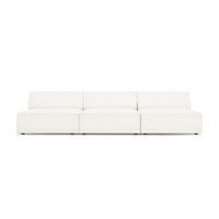 SOFA Jodie aus Boucle beige 3 Sitzplätze - Beige, Textil (102/70/240cm) - Micadoni