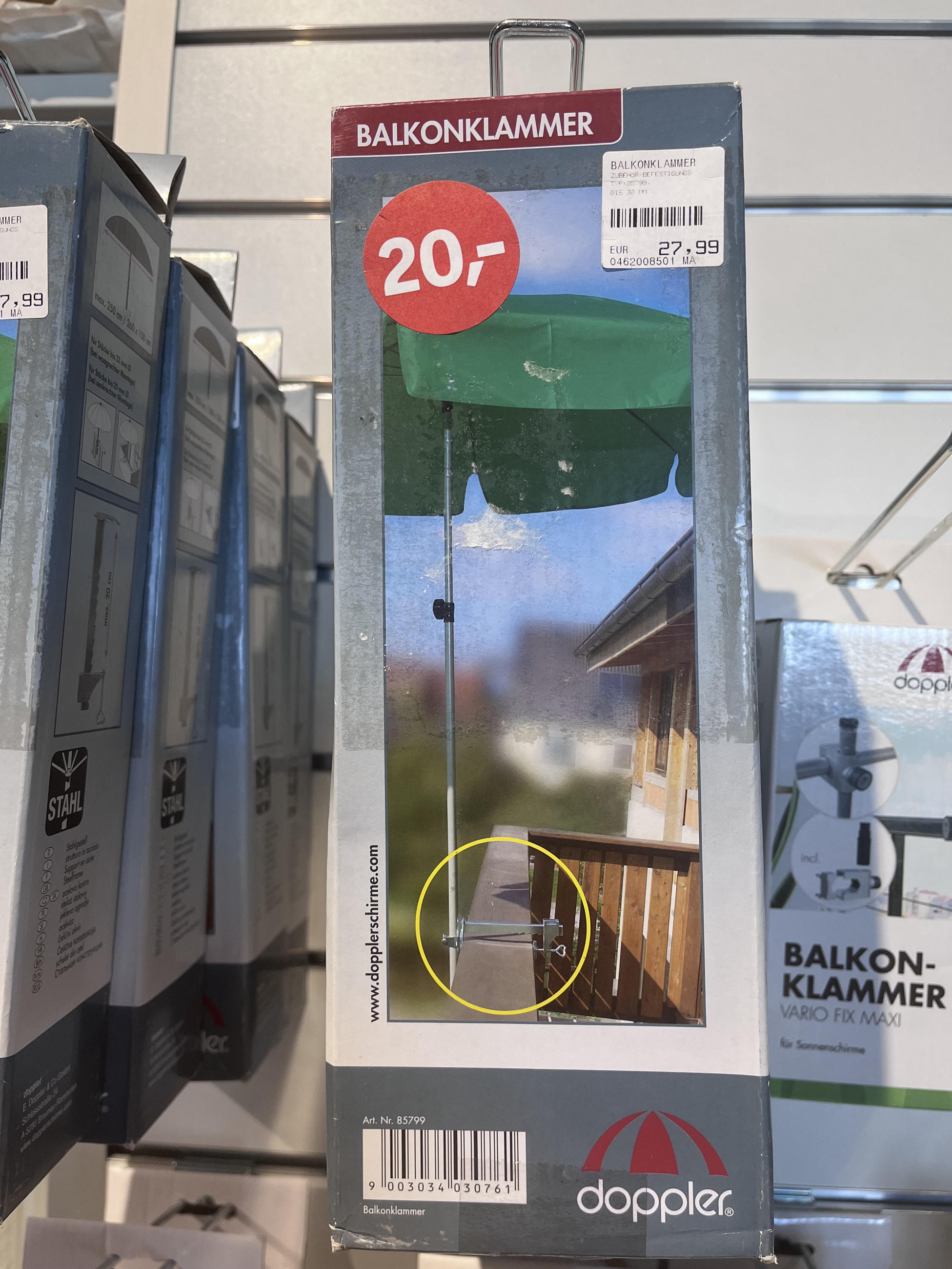 BALKONKLAMMER - Doppler