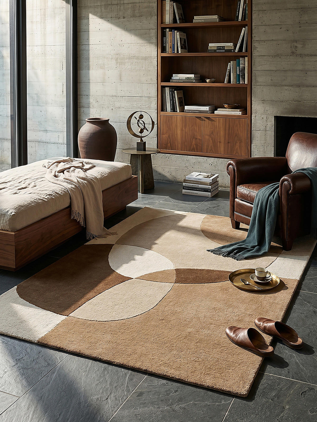 TEPPICH aus Wolle AIRE in Natur, abstrakt, 200 x 290 cm - Beige, Textil (200/290cm) - KADIMA DESIGN