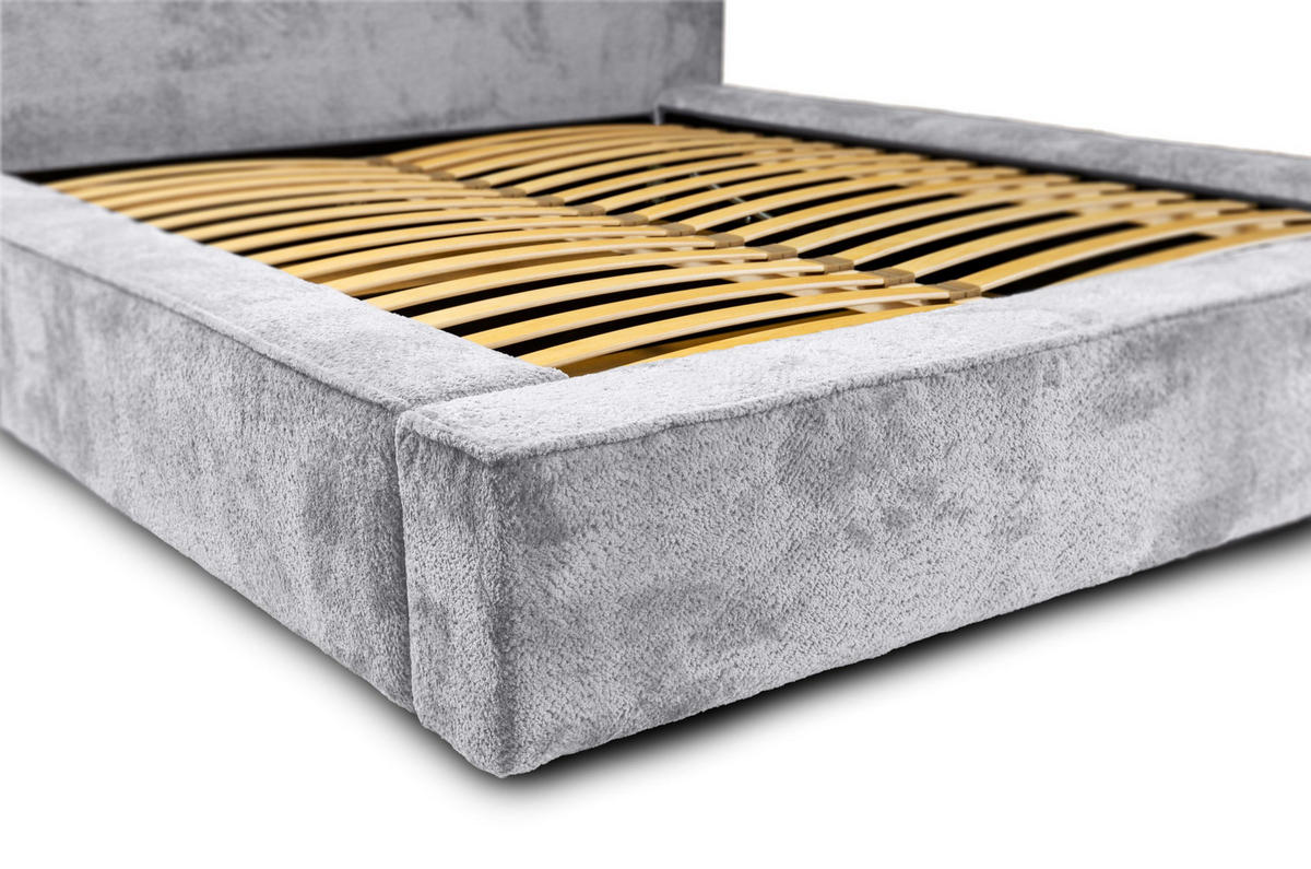 POLSTERBETT aus Polstermaterial Pedrosa 160x200 cm, Hellgrau - Hellgrau, Textil (160/200cm) - Fedve