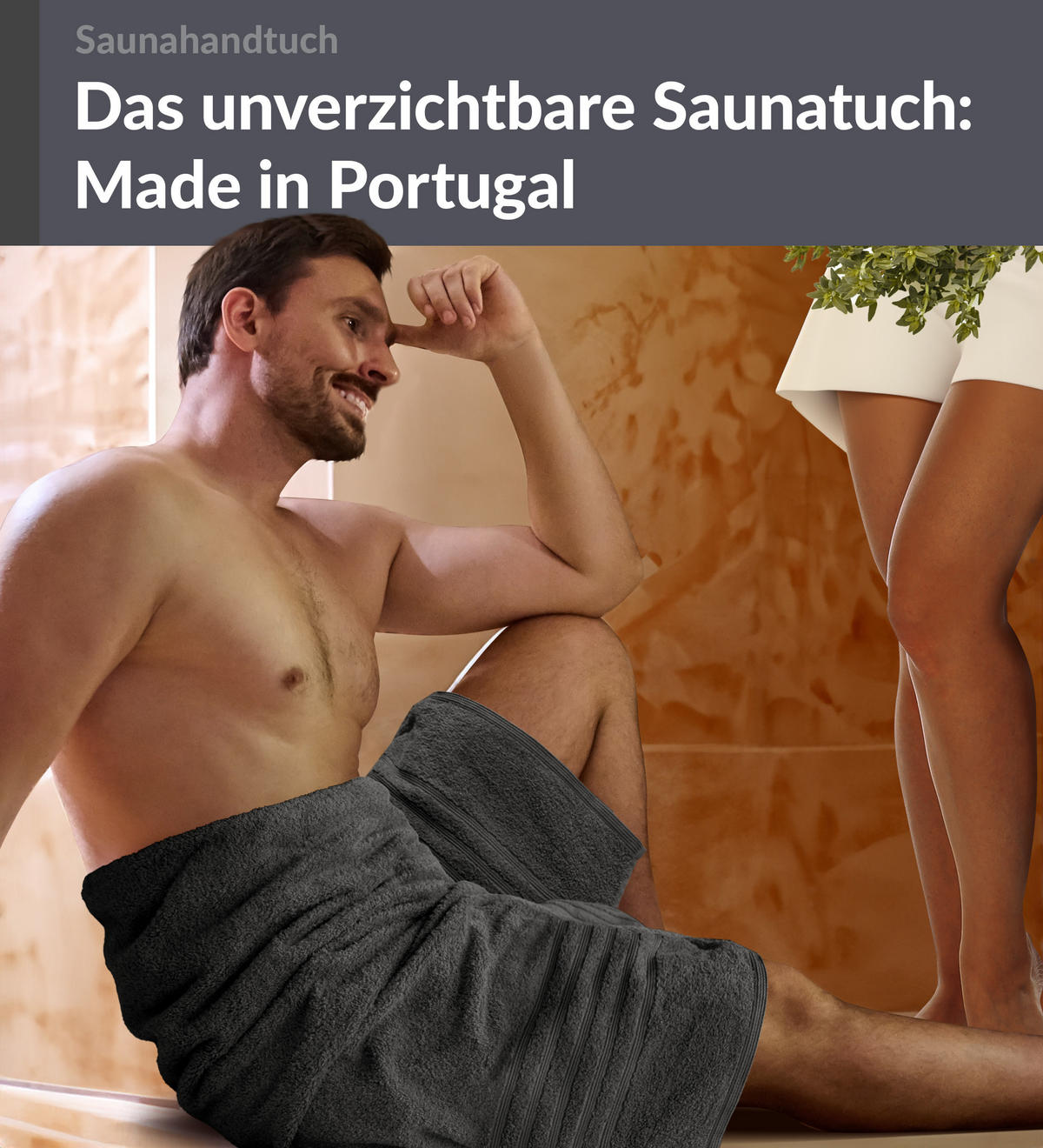 BADETUCH London Anthrazit Grau 100x200 cm - Anthrazit, Textil (100/200cm) - Lashuma
