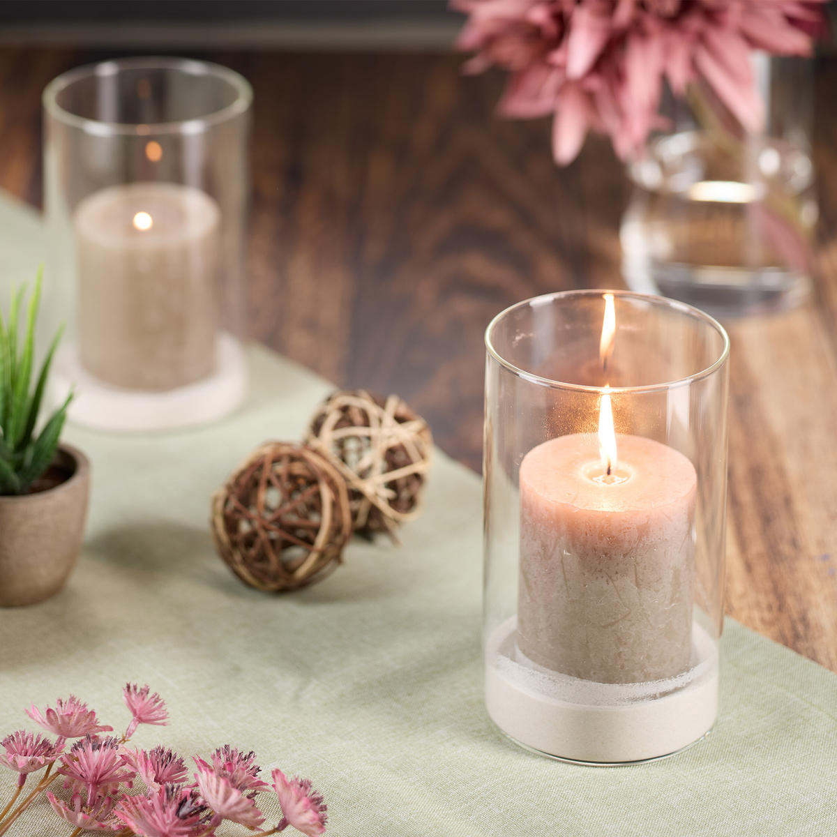 VASEN-SET - Transparent, Glas (9.5/15cm) - Relaxdays