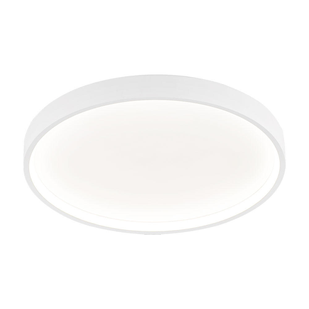 LED DECKENLEUCHTE Metall Weiß Rund - Weiß, Metall (45/45/4.5cm) - Wofi