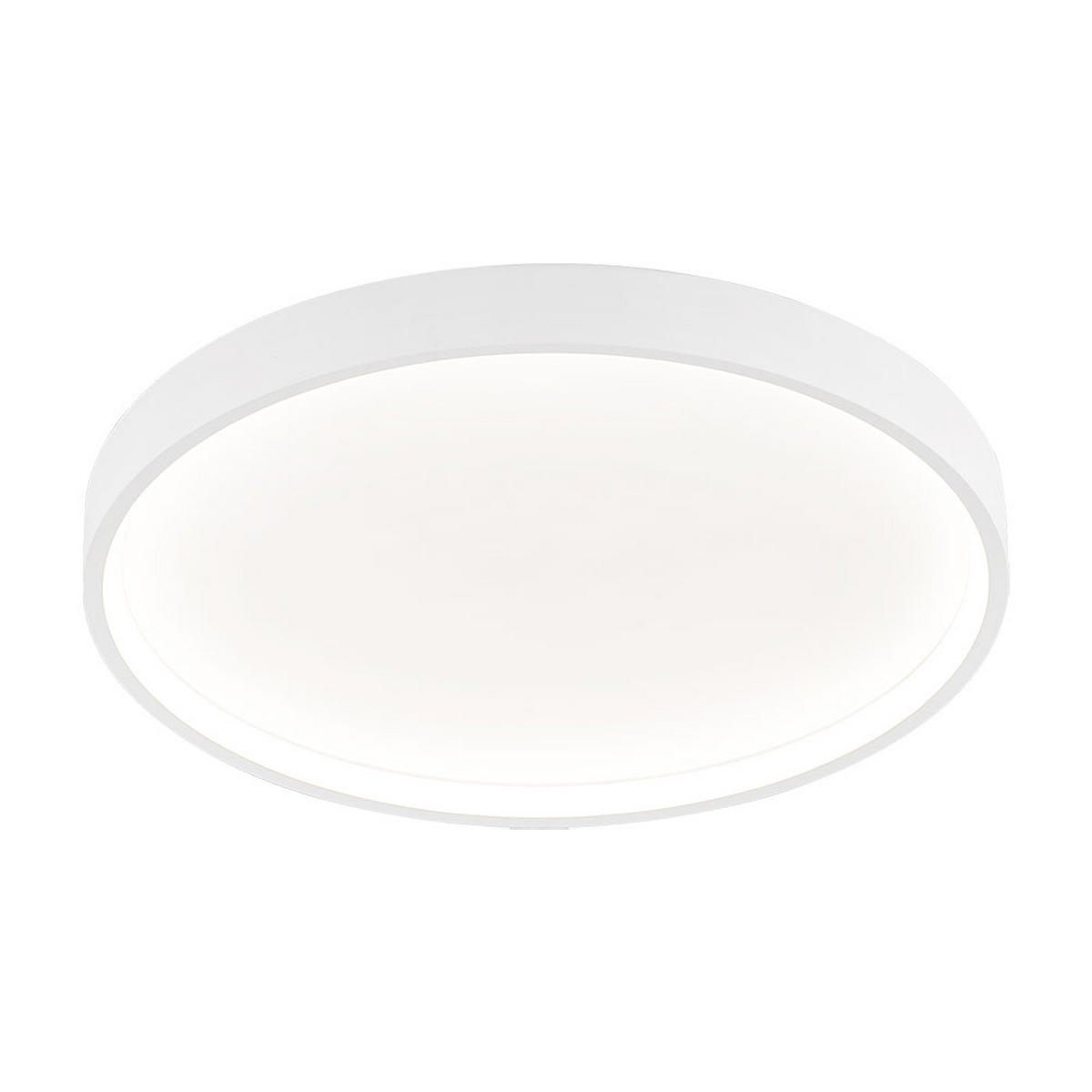 LED DECKENLEUCHTE Metall Weiß Rund - Weiß, Metall (45/45/4.5cm) - Wofi