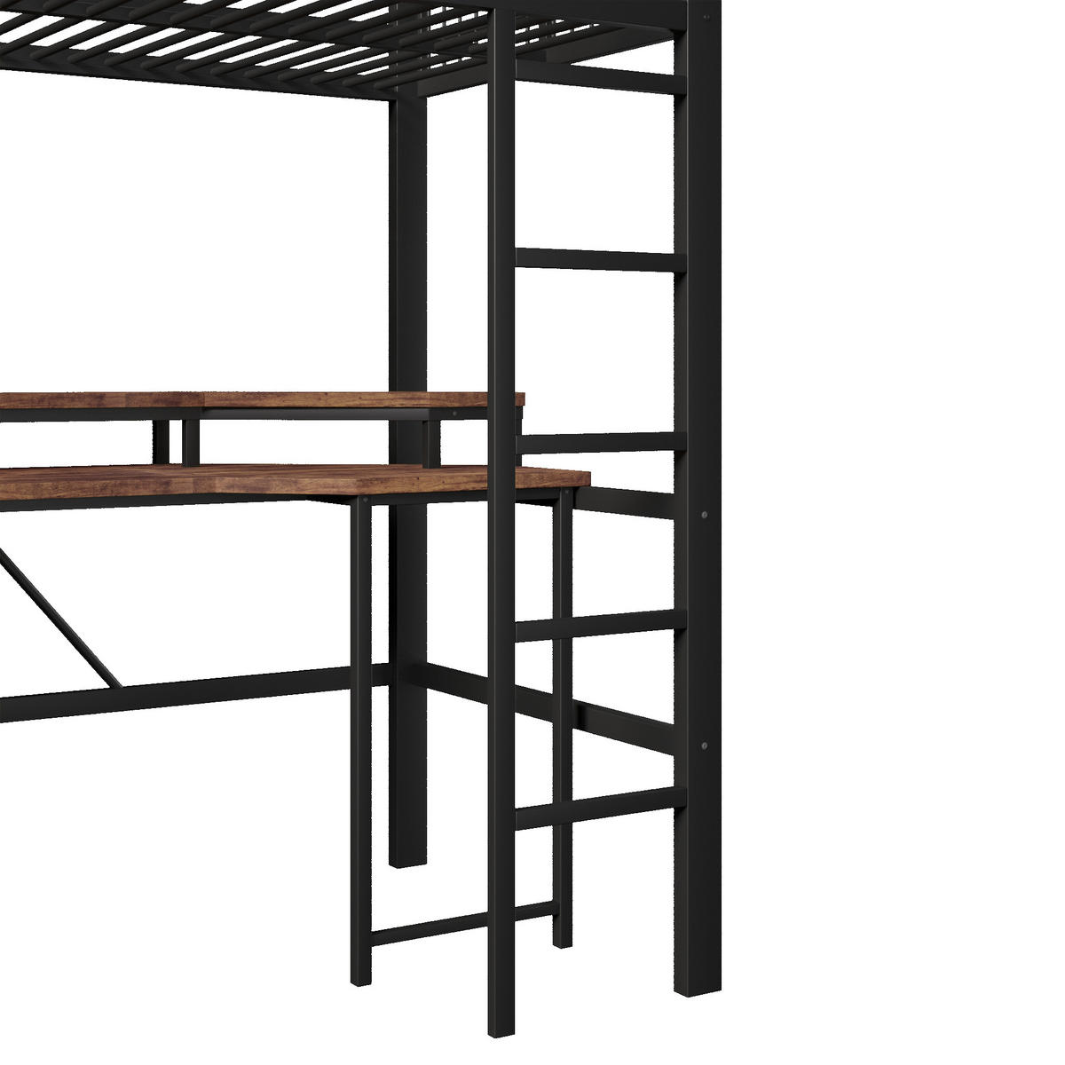 HOCHBETT Eisen 90/200 cm Schwarz - Schwarz, Metall - Raumix