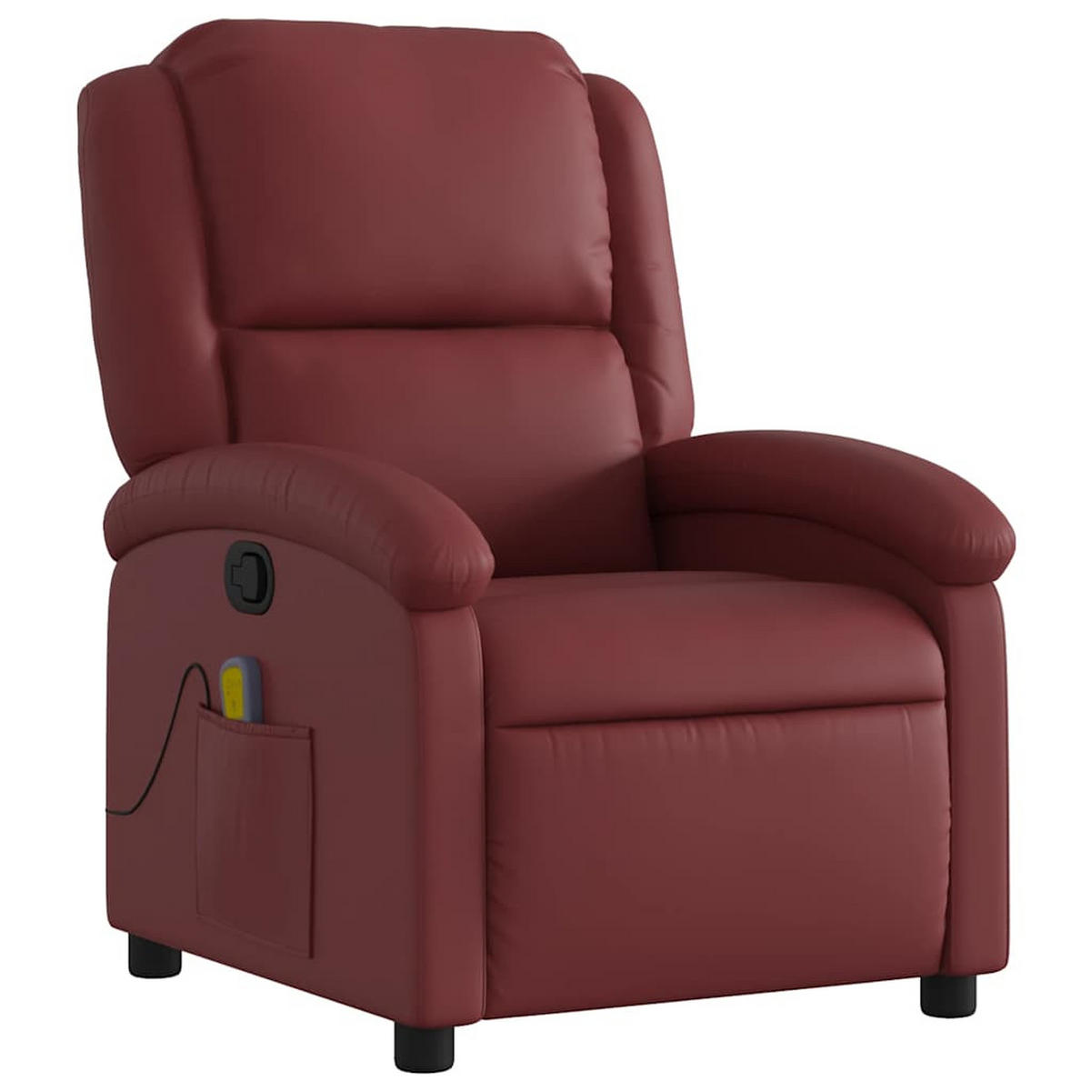 MASSAGESESSEL Liegen Armlehnen 71/86.5/99.5 cm Rot Kunstler - Rot, Leder (86.5/99.5/71cm) - vidaXL