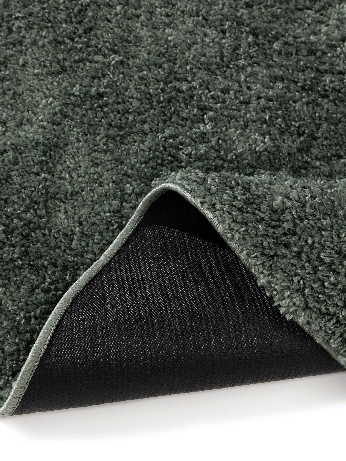 HOCHFLORTEPPICH Soho Hellgrün ø 160 cm rund - Hellgrün, Kunststoff (160/160cm) - benuta