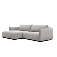ECKSOFA TAUER 5-Sitzer, weiß - Schwarz/Weiß, Holzwerkstoff/Kunststoff (174/292cm) - Courtois Laville