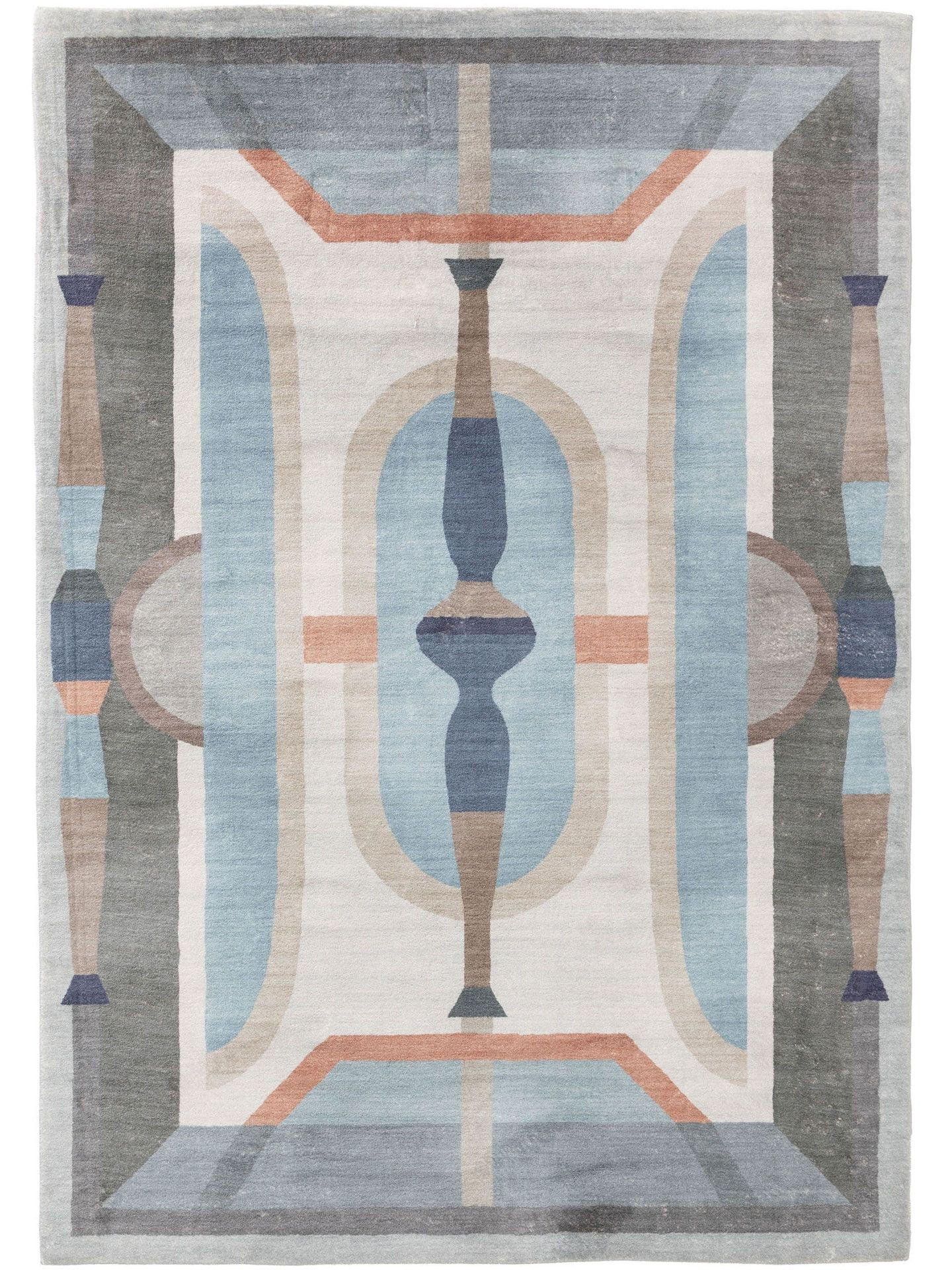 TEPPICH Mara Multicolor/Blau 200x300 cm - Blau/Multicolor, Textil (200/1cm) - KUNSTLOFT