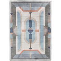 TEPPICH Mara Multicolor/Blau 200x300 cm - Blau/Multicolor, Textil (200/1cm) - KUNSTLOFT