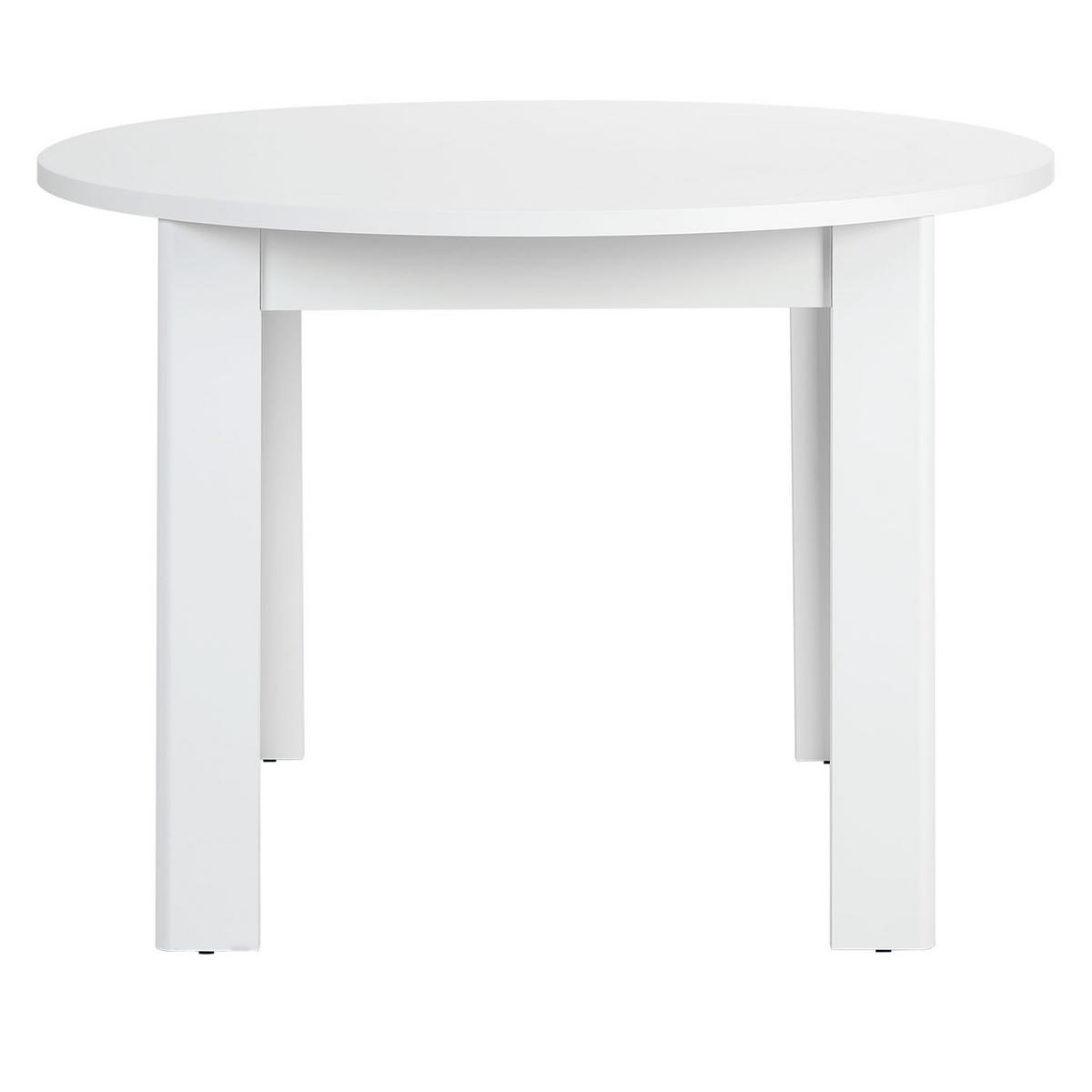 ESSTISCH rund 106/106/76 cm Weiß - Weiß, Holz (106/106/76cm) - Homestyle4u