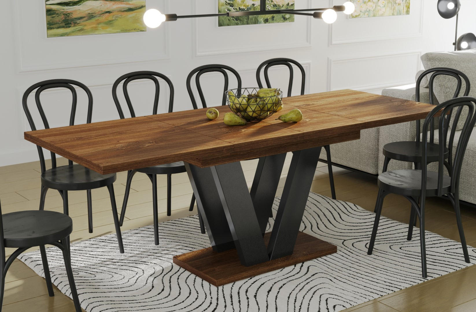 ESSTISCH Lara ausziehbar bis 210 cm - Eiche San Remo, Holzwerkstoff (130/80/80cm) - Endo-Moebel