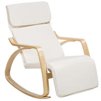 SCHAUKELSESSEL Polsterbezug Beige Weston - Beige, Holz/Textil (68/96/82cm) - Beliani