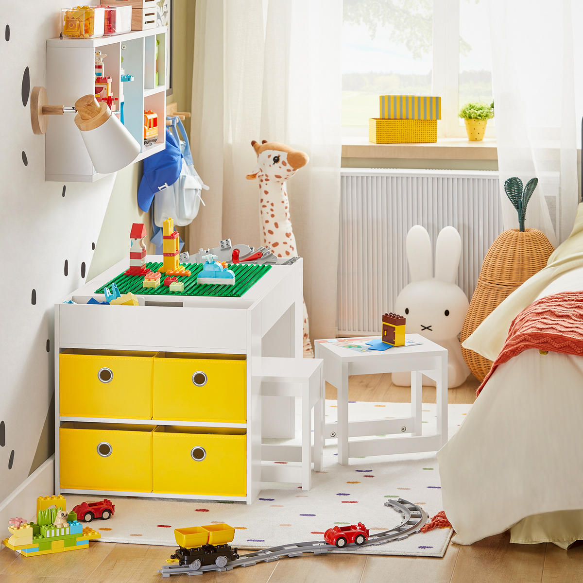 KINDERSITZGRUPPE Weiß - Weiß, Holzwerkstoff (87/50/50cm) - SoBuy