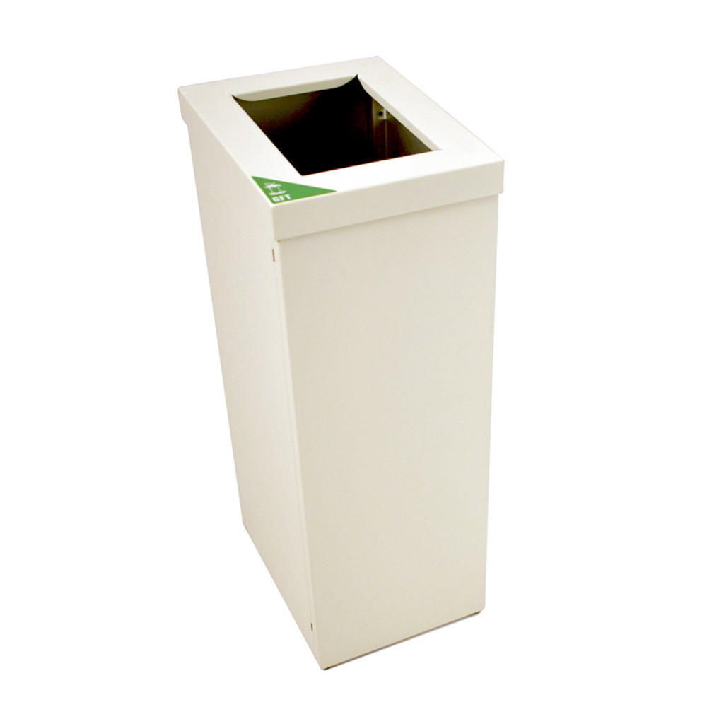 MÜLLEIMER Wertstoffsammler Recycloflex 60 Liter 70,5x26,3x34,3 cm AlumInium Weiß - Weiß, Metall (34.3/70.5/26.3cm) - PROREGAL