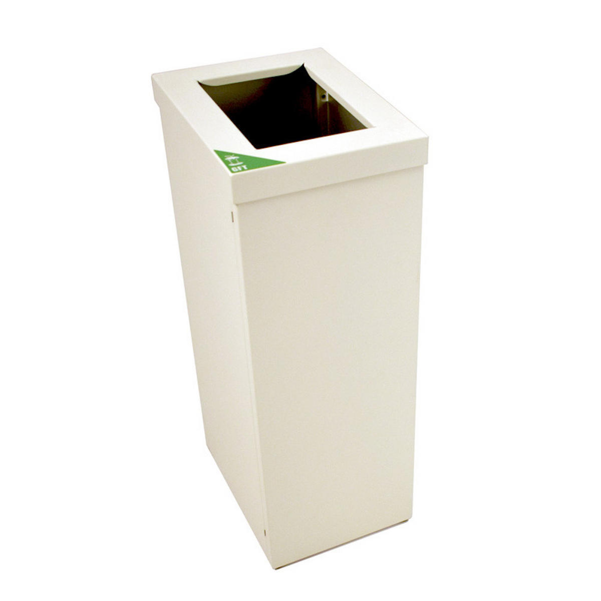 MÜLLEIMER Wertstoffsammler Recycloflex 60 Liter 70,5x26,3x34,3 cm AlumInium Weiß - Weiß, Metall (34.3/70.5/26.3cm) - PROREGAL
