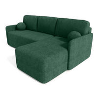 ECKSOFA Grün BLUMEN Boucle Rechts - Grün, Textil (212/142cm) - Sepro Meble