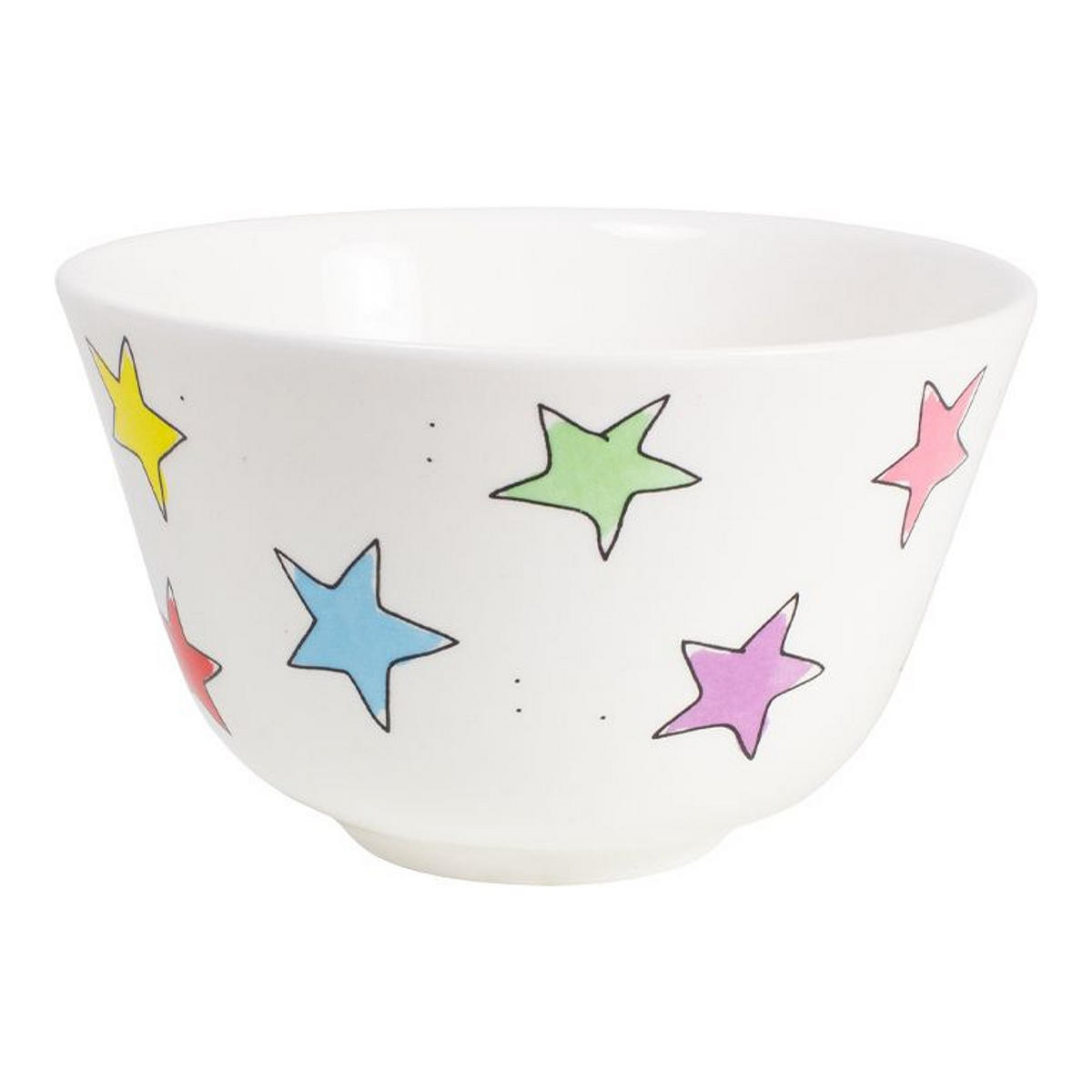 SCHALE Stern in Bunt - 14cm - Multicolor, Keramik (14.3/9/14.3cm) - Blond Amsterdam