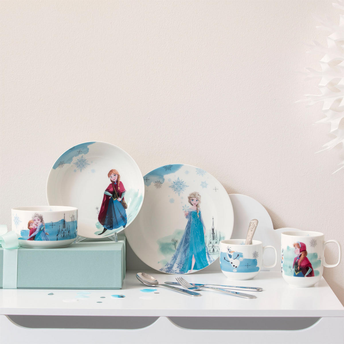 SUPPENTELLER Disney Frozen bunt ø 18,7 cm 6er Set - Multicolor, Keramik (18.7/4.5/18.7cm) - Villeroy & Boch
