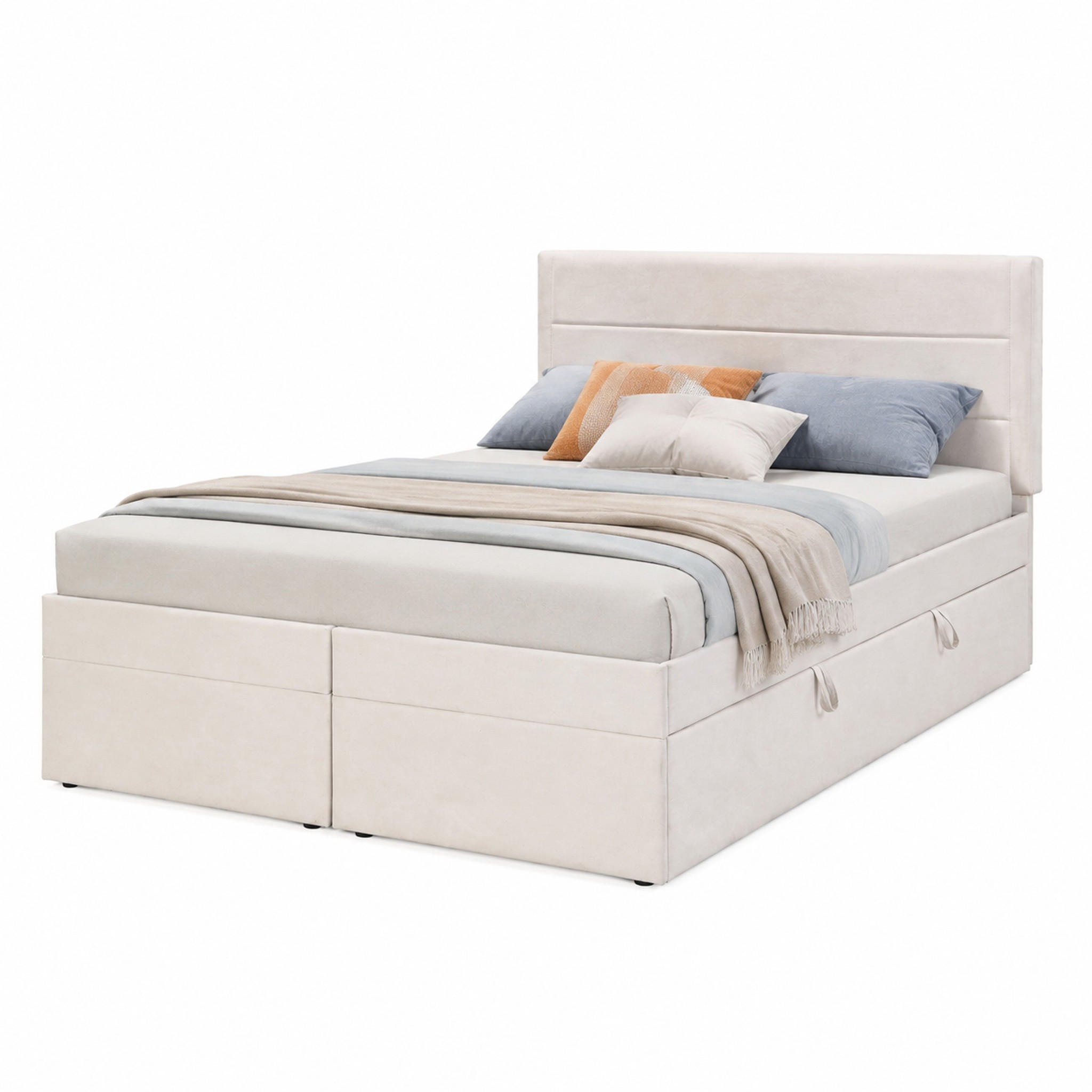 Beauniv Polsterbett Beige 140x200 cm