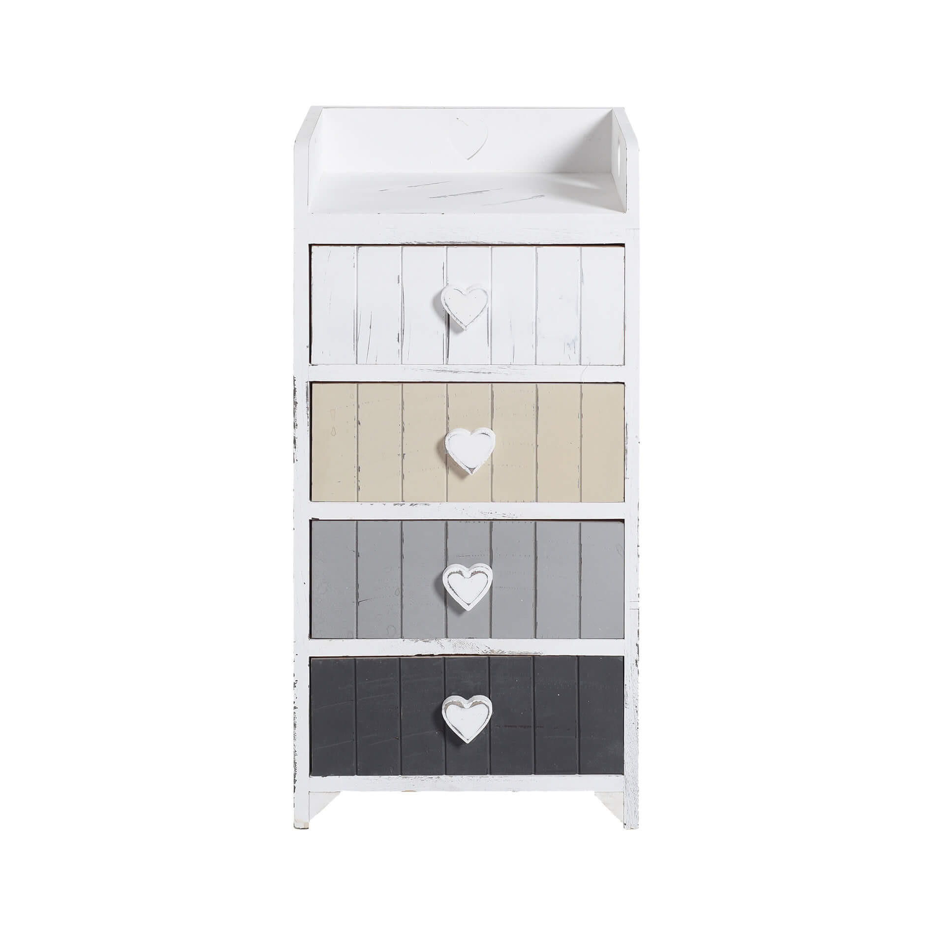 KOMMODE Weiß 28/35/72 cm - Weiß, Holzwerkstoff (28/72/35cm) - Mobili Rebecca