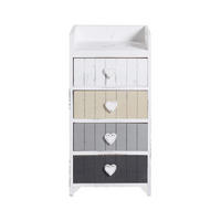 KOMMODE Weiß 28/35/72 cm - Weiß, Holzwerkstoff (28/72/35cm) - Mobili Rebecca