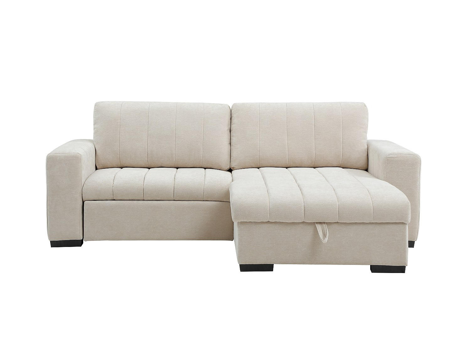 SCHLAFSOFA - 4 Personen - Stoff - Beige - - Beige, Textil (250/93/154cm) - Vente-Unique