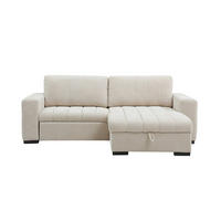 SCHLAFSOFA - 4 Personen - Stoff - Beige - - Beige, Textil (250/93/154cm) - Vente-Unique