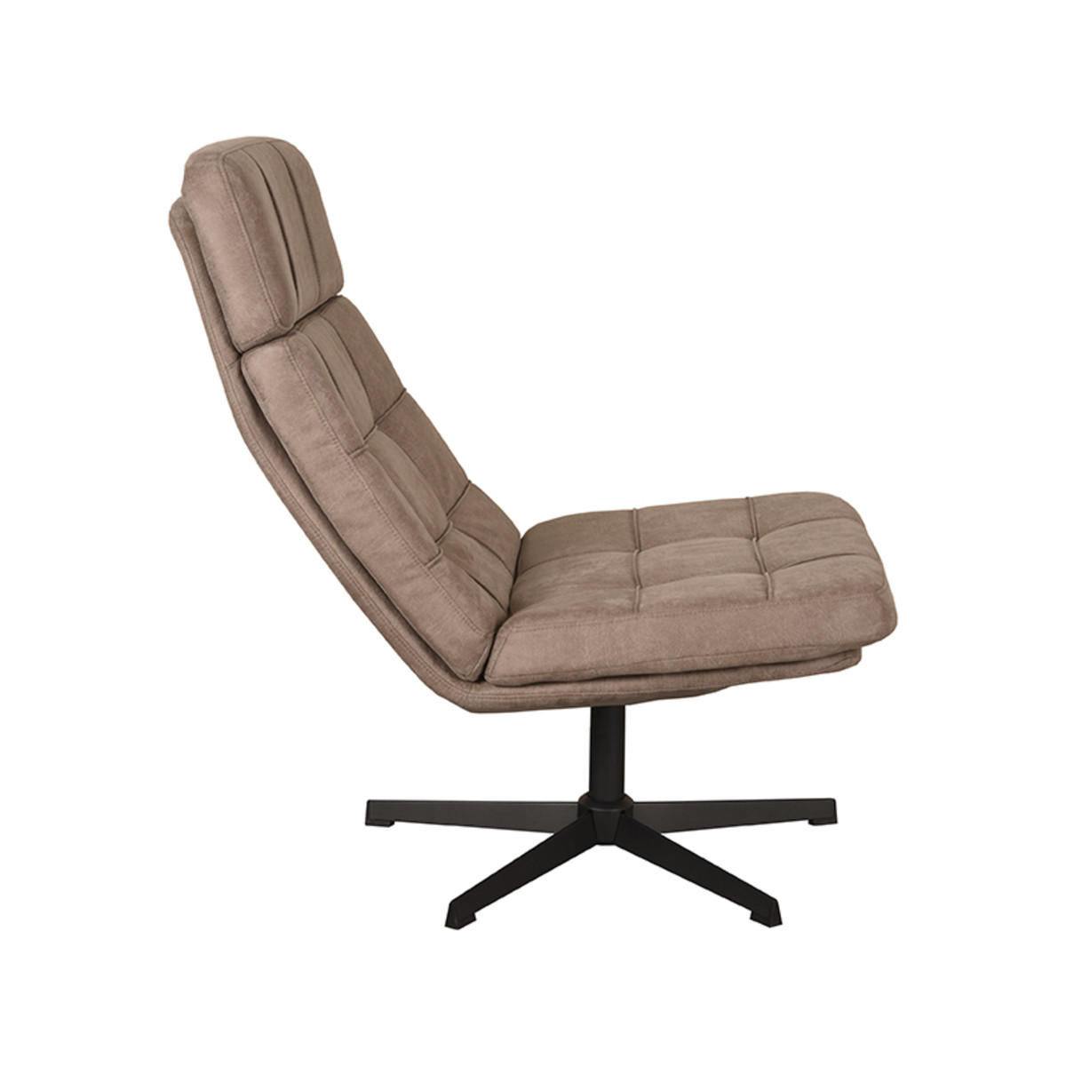 SESSEL Alvar Taupe 57/53/83 cm - Taupe, Textil (53/83/57cm) - LABEL51