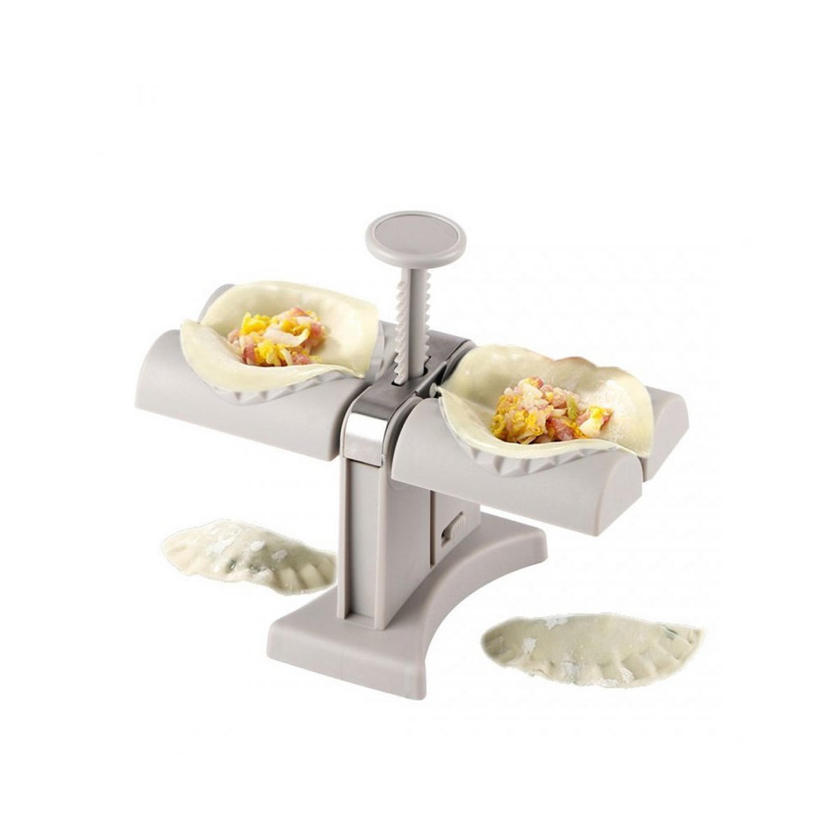 TEIGTASCHENMACHINE Grau 20/18/12 cm E6281 - Grau, Kunststoff (20/18/8cm) - Elitehoff