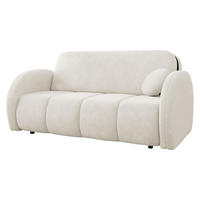 SCHLAFSOFA Viva Comfy IV - Creme/Schwarz, Holz/Textil (172/85/103cm) - MIRJAN24