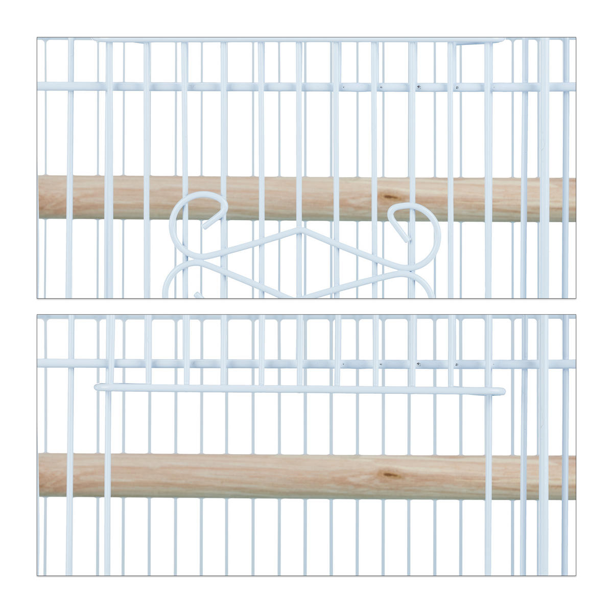 VOGELKÄFIG - Multicolor, Kunststoff/Metall (46.5/56.5/35.5cm) - Relaxdays