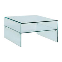 COUCHTISCH quadratisch - Glas - STILEOS - Transparent, Glas (80/80/43cm) - Vente-Unique