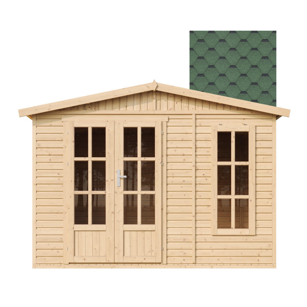 Timbela Gartenhaus Beige 332x232x199 cm