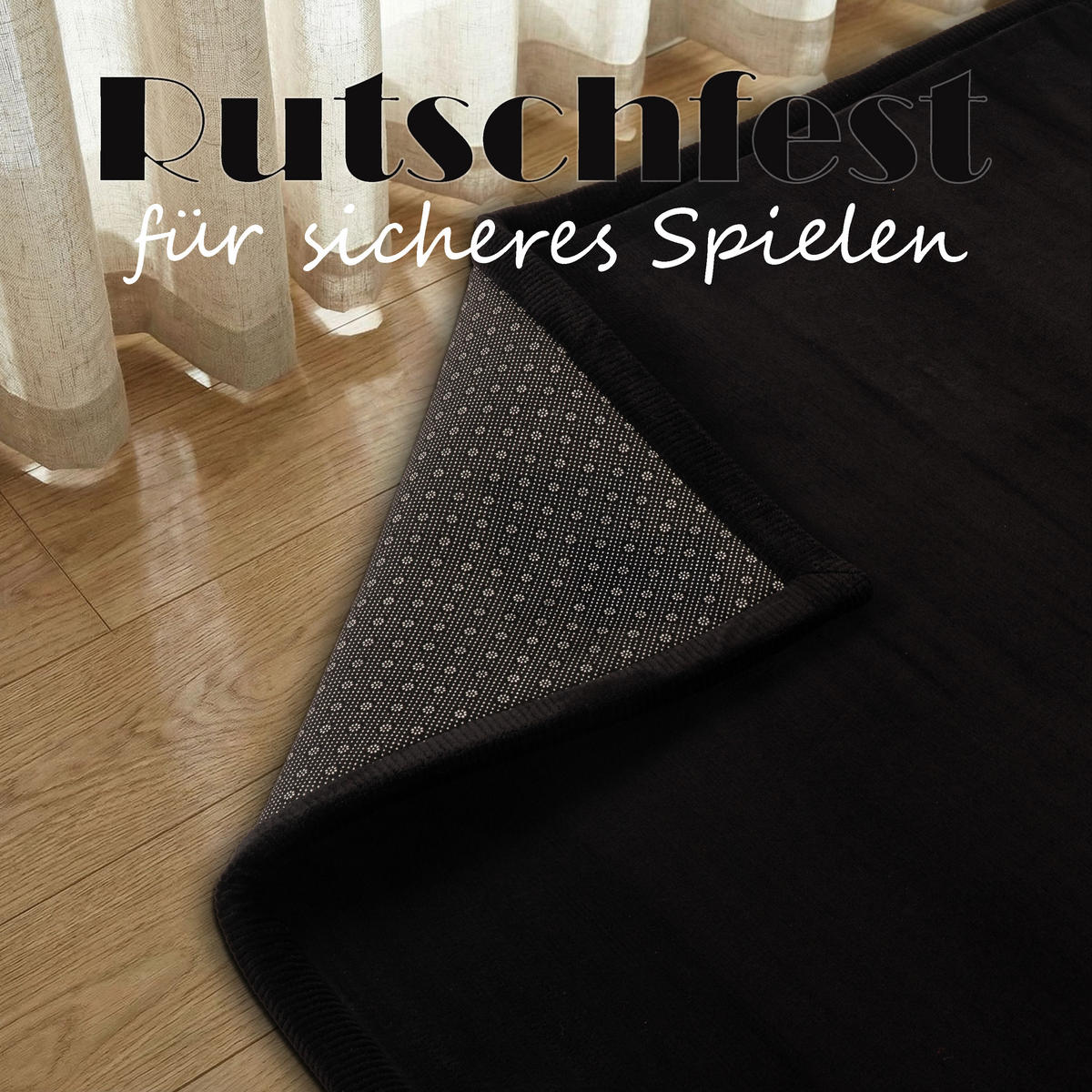KINDERTEPPICH 200/350 cm Tatami 475 - Schwarz, Textil (200/350cm) - Paco Home
