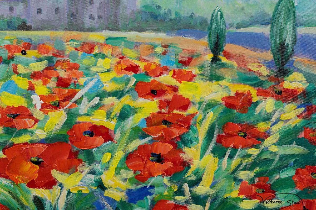 ACRYLBILD HANDGEMALT 93/63 cm - Multicolor, Holz/Textil (93/63cm) - KUNSTLOFT