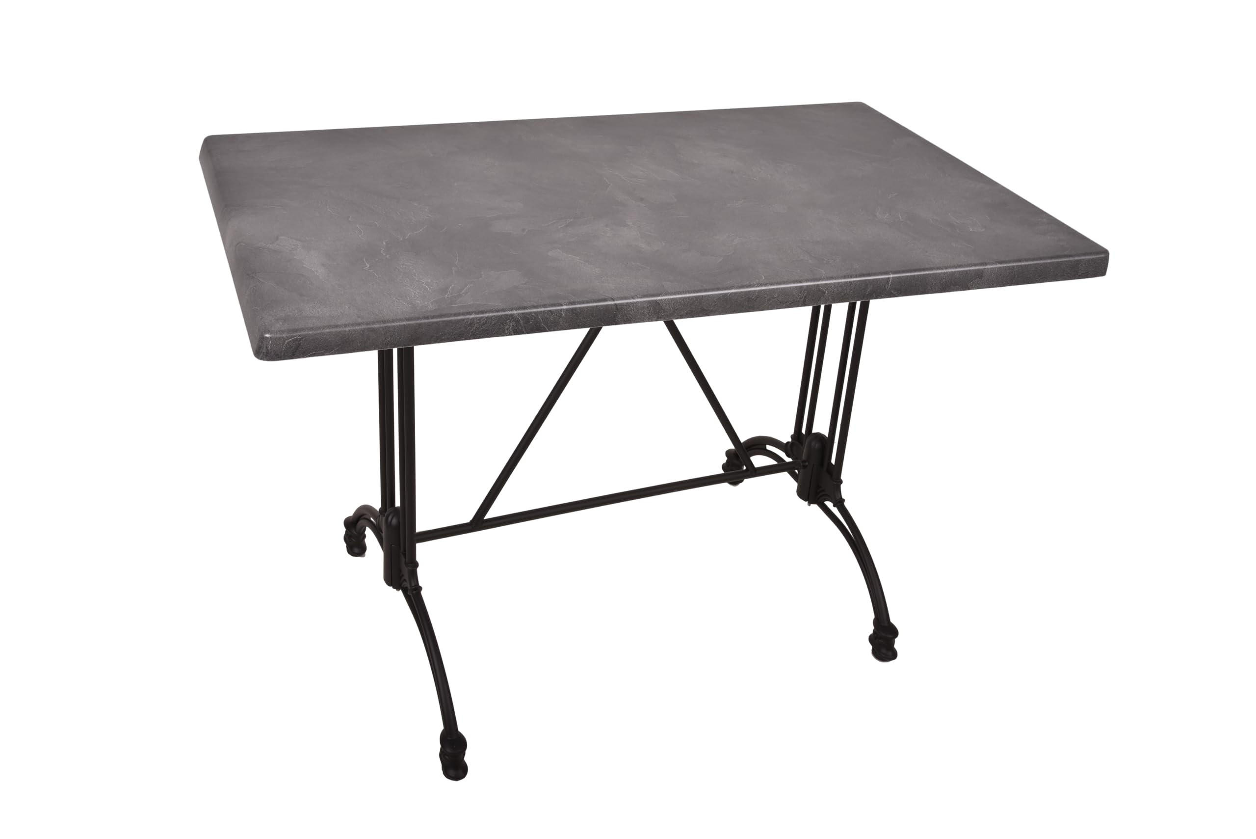 Deluke Bistrotisch Schwarz 70x66x110 cm