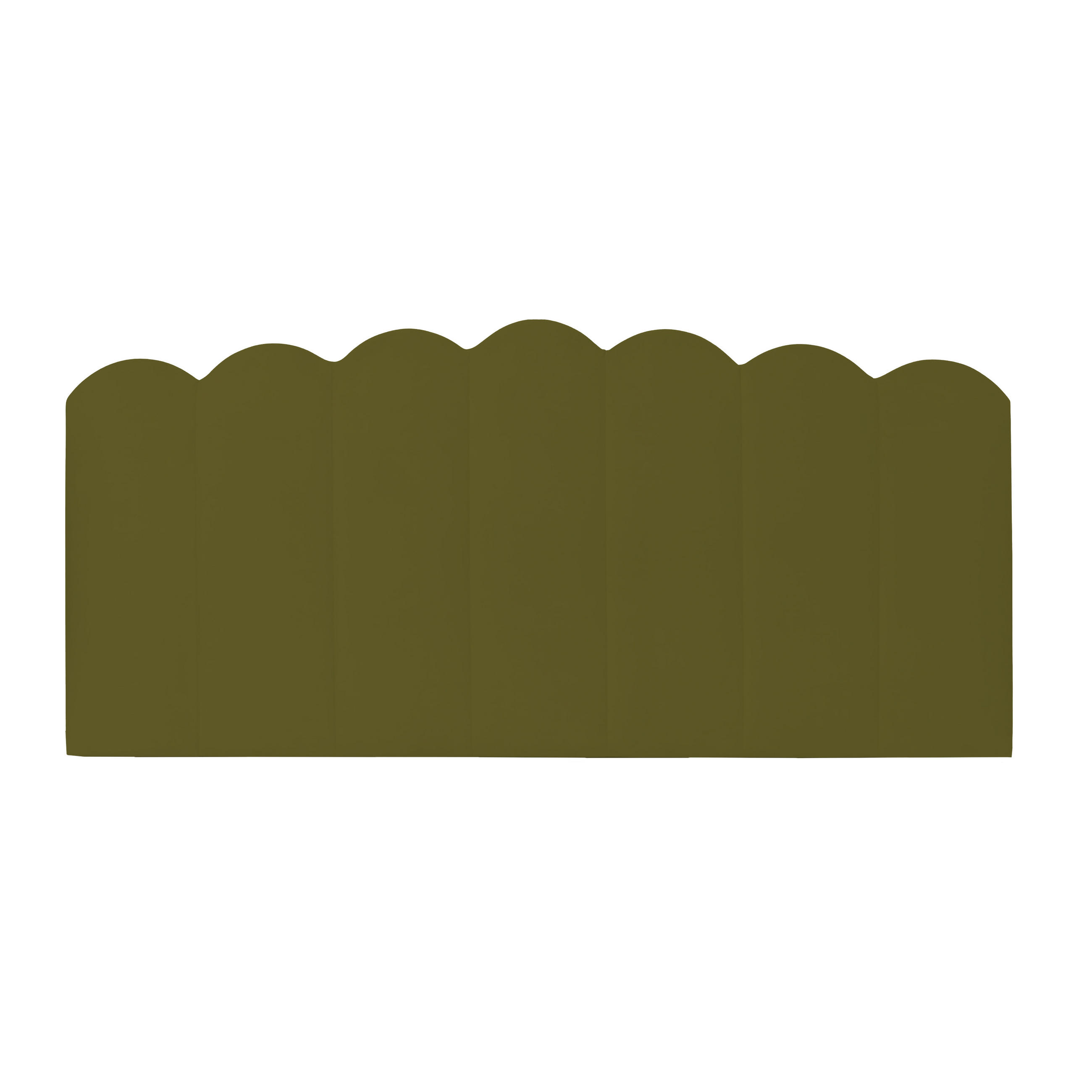 KOPFTEIL aus salbeigrünem Samt 160/74/3 cm SHELL - Grün, Textil (160/74/3cm) - RNT By Really Nice Things