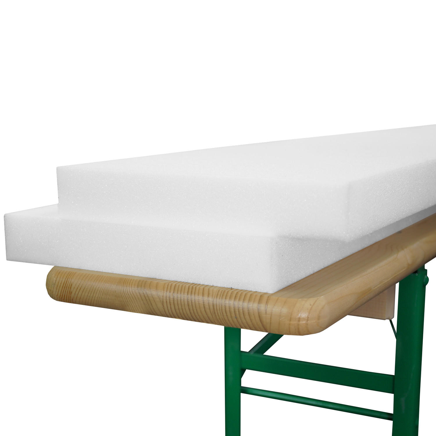 SCHAUMSTOFFROHLING Konstanz für Bierbänke 4/25/220 2tlg - Weiß, Kunststoff (220/25/4cm) - Beautissu 