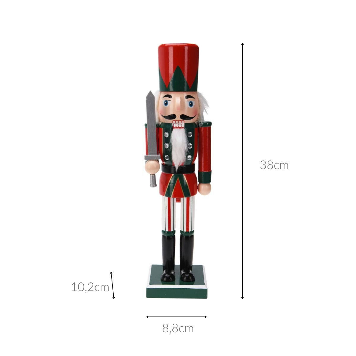 NUSSKNACKER Kiefernholz 38 cm - Multicolor, Holz (8.8/38/10.2cm) - Home Styling Collection