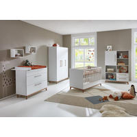 BABYZIMMER Mega-Set LINA 6-tlg. - Walnussfarben/Weiß, Holz/Holzwerkstoff (1/1/1cm) - arthur berndt