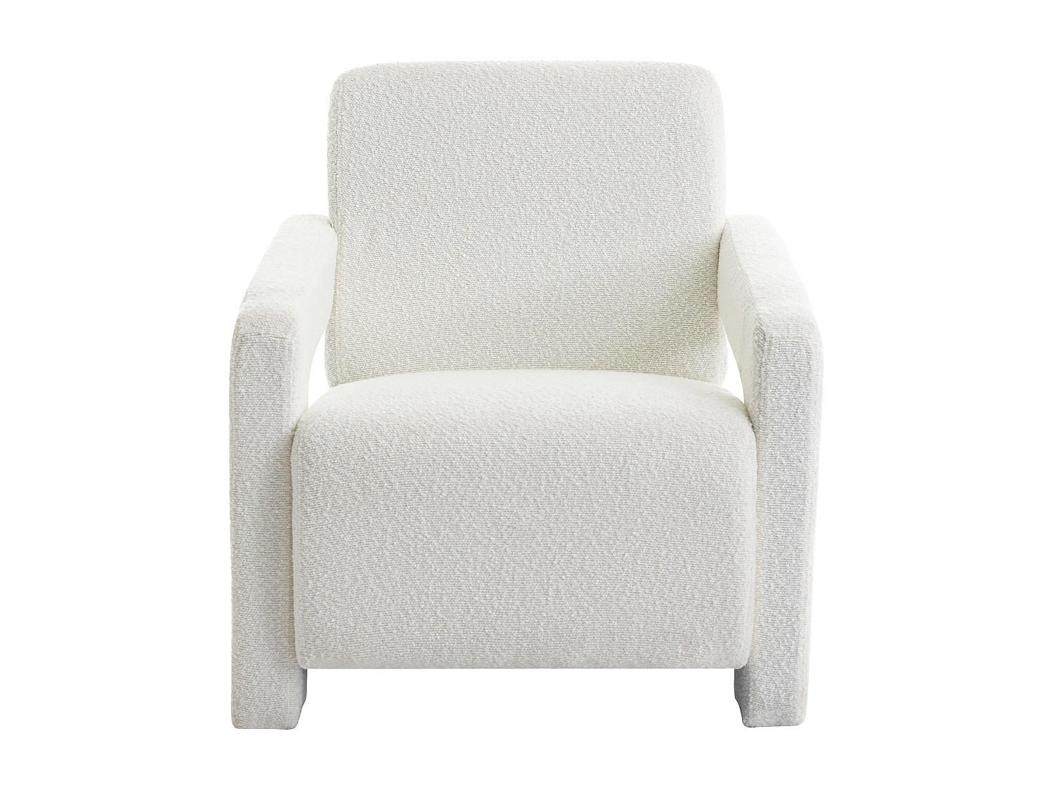 SESSEL mit gerader Rückenlehne - 1 Person - Stoff - Weiß - - Weiß, Textil (65/71/83cm) - Vente-Unique
