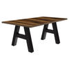 ESSTISCH ausziehbar Elia 7 140 x 90 x 75 Esszimmertisch Schwarzstahl/Plankeneiche - Alteiche, Holz (140/90/75cm) - 58aufmkessel