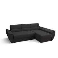 ECKSOFA L REBI L3 Rainbow 27 Rechts mit Schlaffunktion, Grau - Grau, Textil (251/140cm)