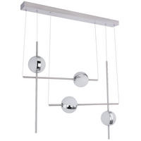 LED HÄNGELEUCHTE Chrom Silber - Silberfarben, Metall (83/16/120cm) - Globo Lighting