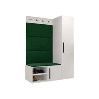 GARDEROBEN-SET Medi II - Schwarz/Weiß, Holzwerkstoff/Kunststoff (40/191/50cm) - MIRJAN24