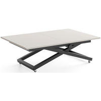 COUCHTISCH Axen höhenverstellbar ausziehbar, Kaschmir 120-160/80/38-75 cm - Kaschmir/Beige, Holzwerkstoff/Metall (80/160/75cm) - WFL GROUP